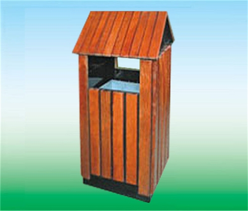 衢州钢木垃圾桶LK-20526