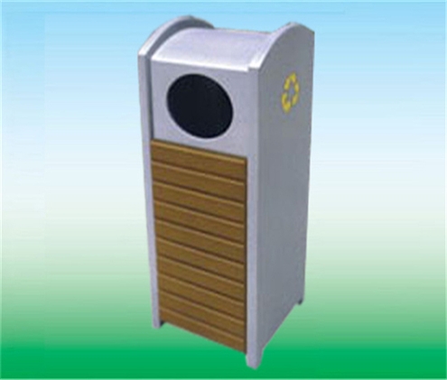 怀化钢木垃圾桶LK-20618